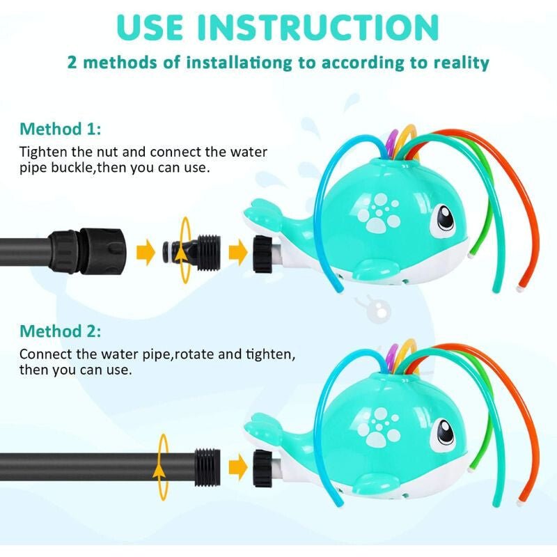 Kültéri Bálna Vízspriccelő Kertijáték Gyerekeknek, Vizes Játék - 3 éves Kortól - BShopyX0019YCKL1_5