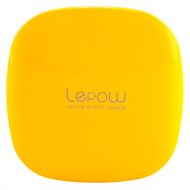 Lepow Moonstone Hordozható Akkumulátor - 3000 mAh, Sárga Powerbank, Kompakt USB Töltő - BShopy