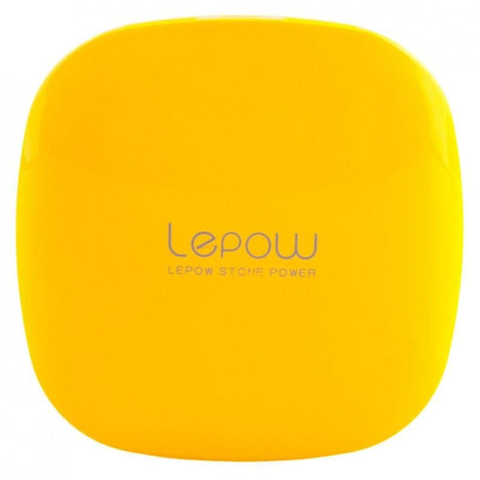Lepow Moonstone Hordozható Akkumulátor - 3000 mAh, Sárga Powerbank, Kompakt USB Töltő - BShopy