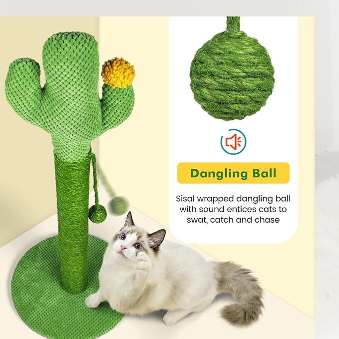 Morapets Kaktusz Alakú Macska Kaparófa - 58 cm Magas - BShopy