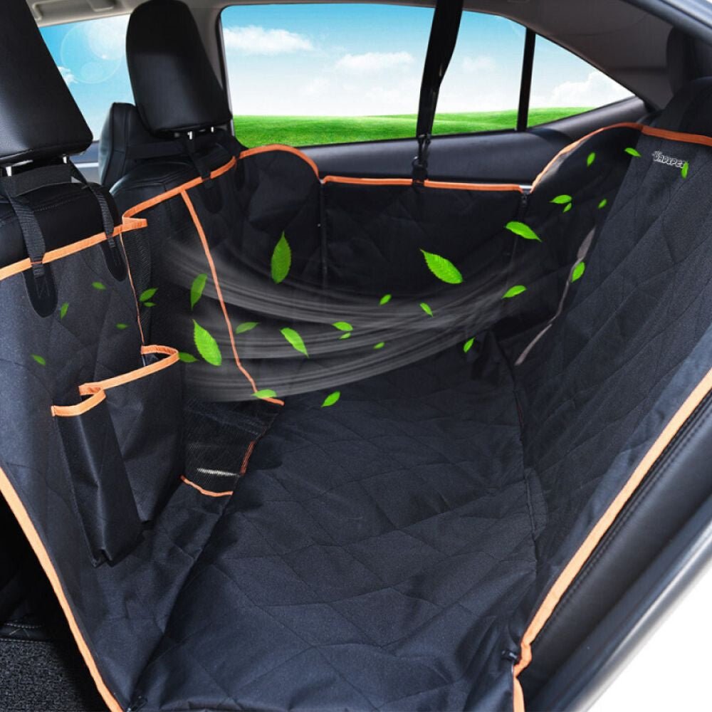 Nagy Teherbírású Hátsóülés Védőhuzat Vízálló és Karcálló, Fekete 137 x 147 cm - BShopy