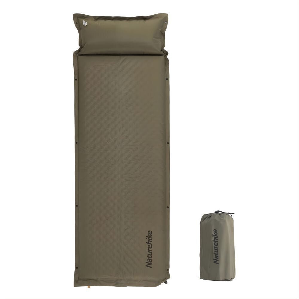 Naturehike Könnyen Felfújható Kempingmatrac Beépített Párnával – 6 cm Vastag, Összekapcsolható - BShopy