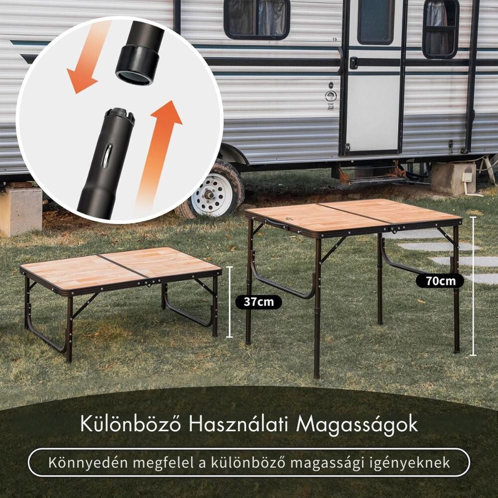 Naturehike Összecsukható Kempingasztal – MDF Asztallappal és Hordtáskával, 53 × 40 cm, Világos Natúr Fa Hatású - BShopy850055797604_4