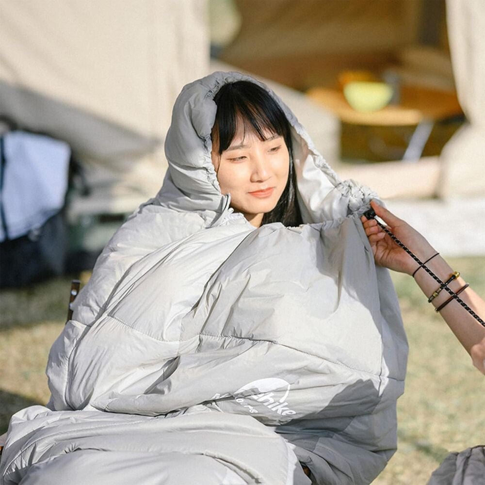 Naturehike Ultrakönnyű Nyári Hálózsák Párnatartó Zsebbel – Összekapcsolható (820 g), Szürke - BShopy850055797789_7