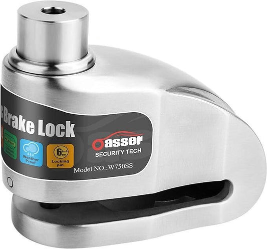 Oasser Motorkerékpár Tárcsafékzár - 120 dB Riasztóval, Biztonsági Zár Motorhoz - BShopy