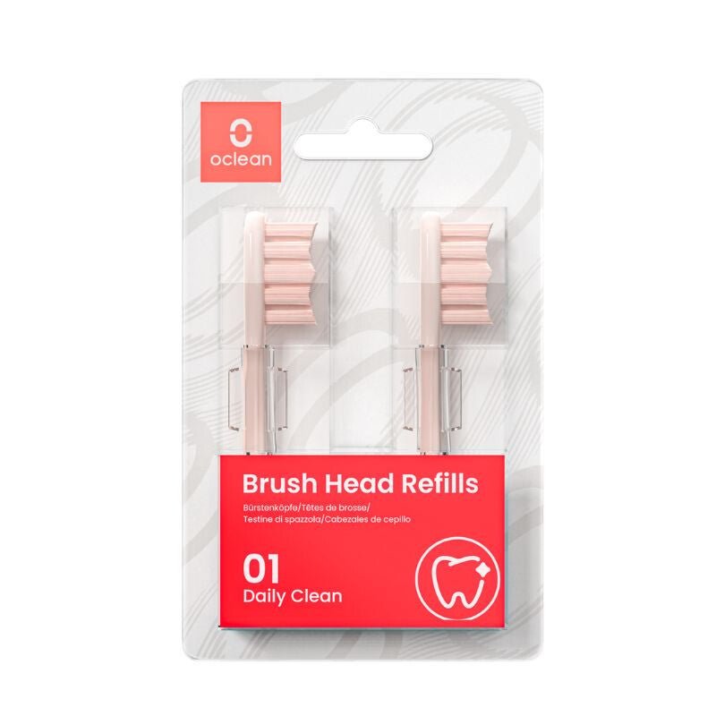 Oclean Standard Fogkefe Pótfej – 2 Db, Rózsaszín (Xiaomi/Oclean Kompatibilis) - BShopy