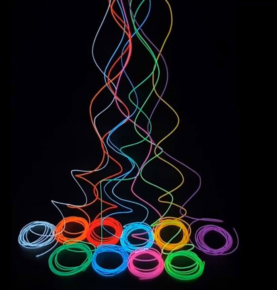 OneLED Autós LED szál, vágható LED fény, Szivargyújtós Töltésű 3m (Foszforeszkáló Zöld) - BShopy