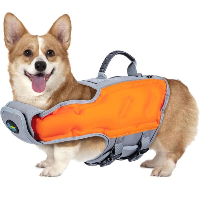 Ownpets Mentőmellény Kutyáknak, M (Narancssárga - Szürke) - BShopy