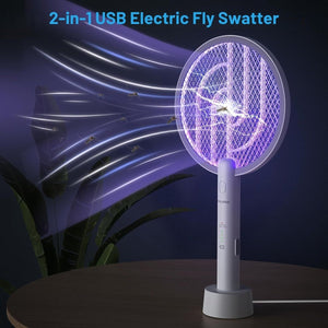 PALONE Elektromos Szúnyog- és Légycsapó – 2 db, USB-C Tölthető UV Rovarcsapó, 3000 V, 1200 mAh-BShopy