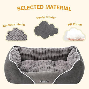 Pecute Téglalap Alakú Kutya, és Macskafekhely - 80 x 66 x 23 cm L - es - BShopy