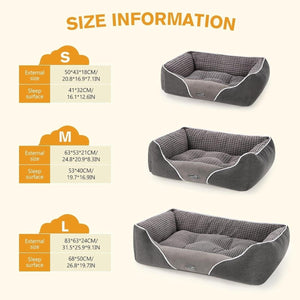 Pecute Téglalap Alakú Kutya, és Macskafekhely - 83 x 66 x 24 cm L-es-BShopy