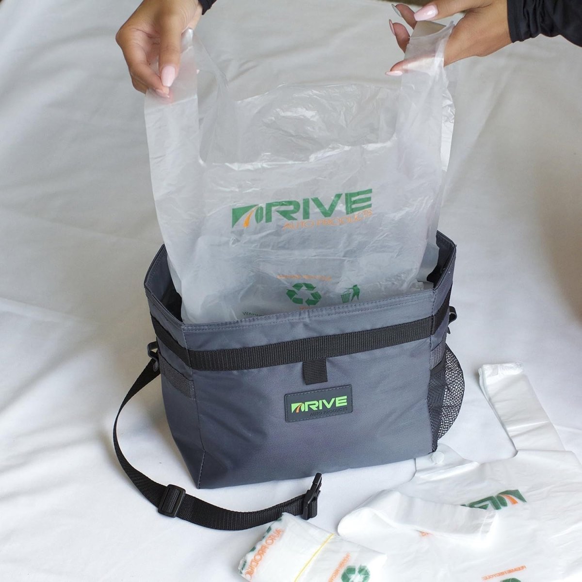Prémium Autós Szemeteszsák Utántöltő – 40 db - os Szivárgásmentes HDPE Zacskó - BShopy