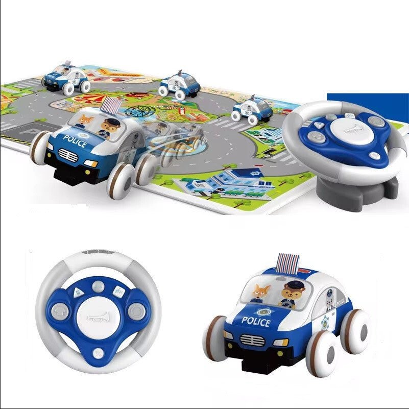 Puha Anyagú Távirányítós Autós Játék Babáknak Játékszőnyeggel (Rendőrautó) - BShopyG5572 - POA8698262_0