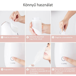 S‑caring Ionos Arcgőzölő - Mélytisztító és Hidratáló Készülék (Fehér) - BShopy