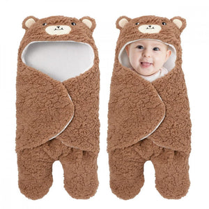 Soarwg Kids Babapólya 0 - 6 Hónapos Babáknak - Barna és Fehér, Puha, Meleg Pólya Újszülötteknek - BShopy