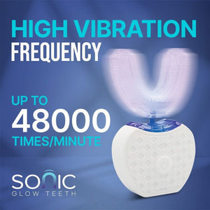 SonicGlow U - Alakú Szónikus Elektormos Fogkefe - Szilikon Fej, Gyengéd Tisztítás Érzékeny Fogakra - BShopy