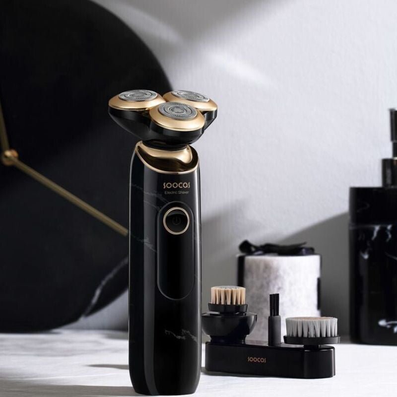 Soocas S32 Fekete Elektromos Szakállvágó Bőrtisztító Tartozékokkal - BShopy