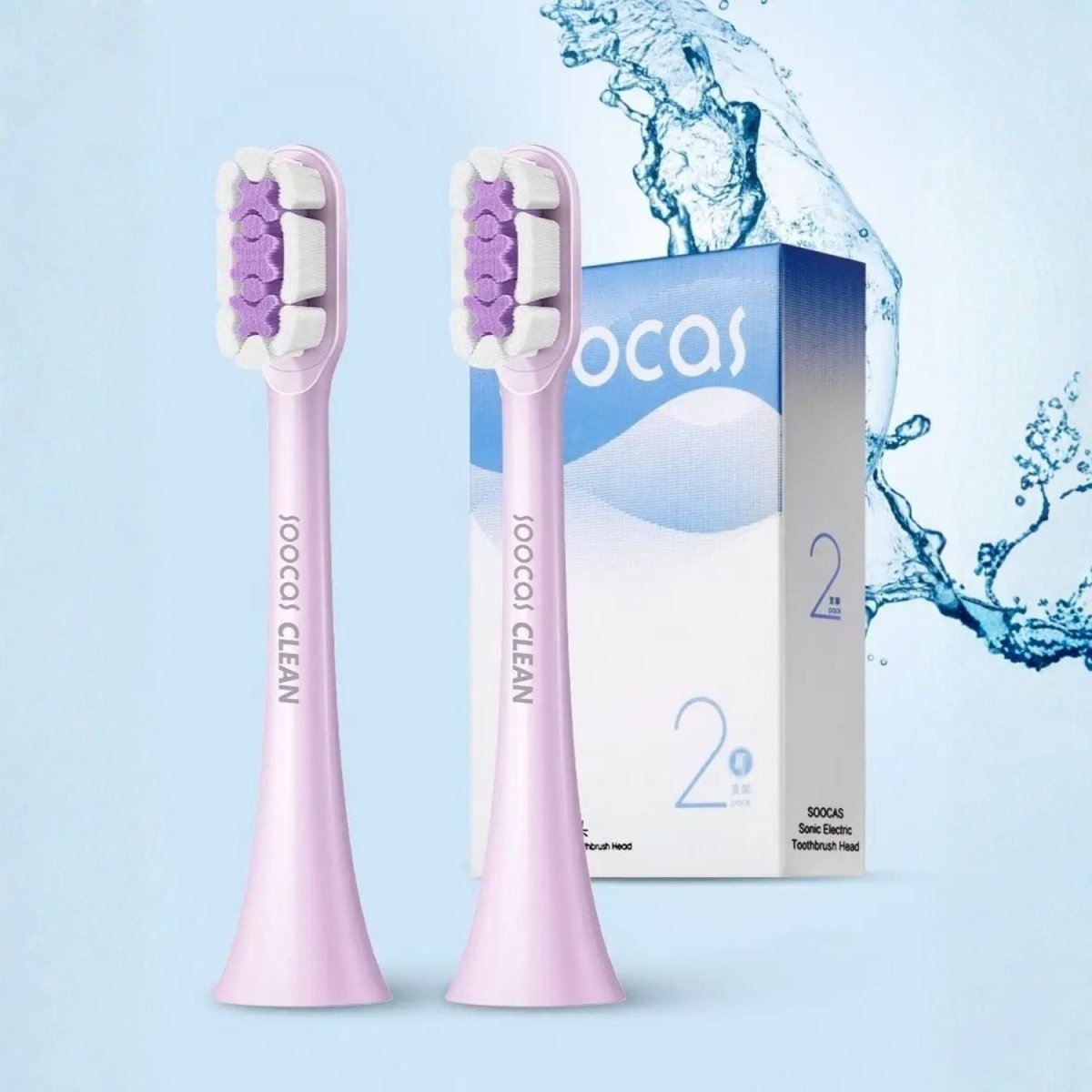 Soocas X3 Pro / X3U / V1 / BH01 Szónikus Fogkefe Pótfej – 2 db - BShopy