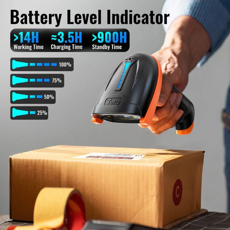 Tera 5100 Vezeték Nélküli és USB - s 1D Lézeres Vonalkódolvasó - BShopy