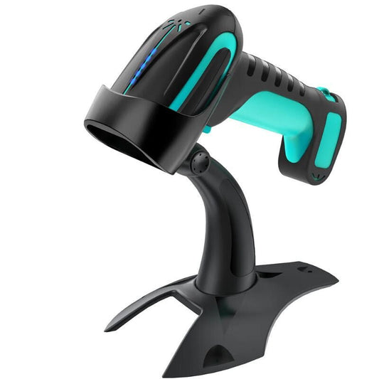 Tera 8100 1D/2D/QR Vezeték Nélküli Vonalkódolvasó – Bluetooth és USB Csatlakozással, Nagy Hatótávval - Kék - BShopy