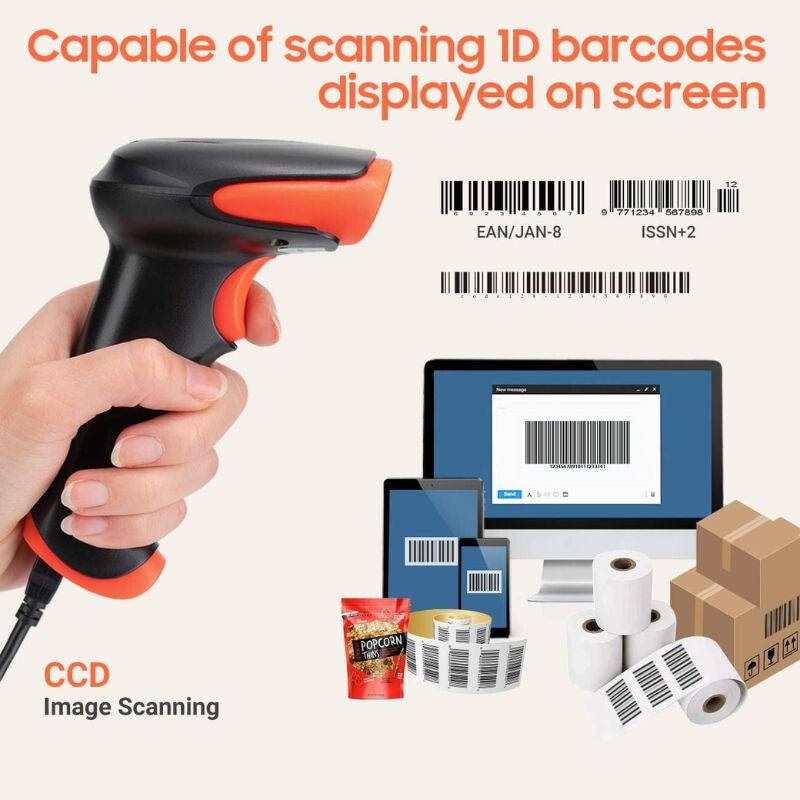 Tera 8200 Vezeték Nélküli 1D Vonalkódolvasó Állvánnyal – 2.4G és USB Csatlakozás, 2500 Pixel Felbontás, Gyors és Precíz Szkennelés - BShopy