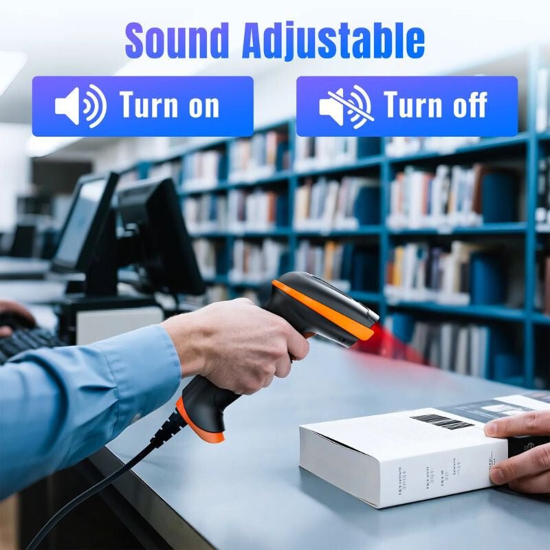 Tera D5100Y Vezetékes 1D/2D Vonalkódolvasó (Narancssárga) - BShopy