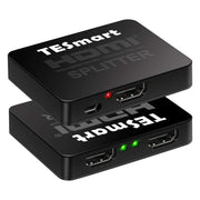 TESmart HDMI rozbočovač 1x2 – 4K@60Hz HDMI 2.0, Zrcadlové zobrazení – Černý