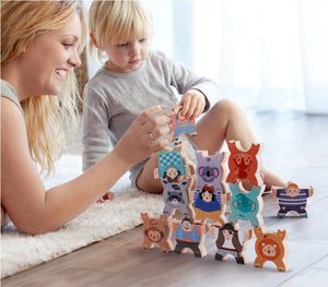 Tumama Egyensúlyozó Műanyag Torony Játék, Stacking Blocks - BShopy
