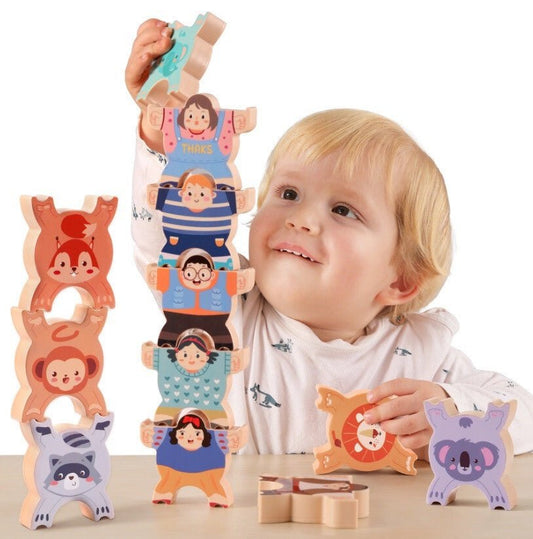 Tumama Egyensúlyozó Műanyag Torony Játék, Stacking Blocks - BShopy