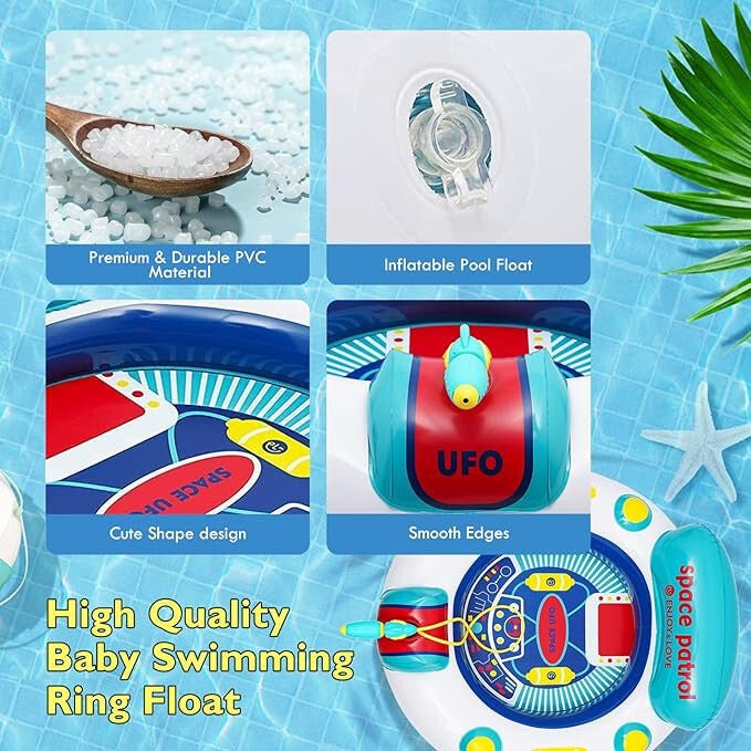 UFO - s Úszógumi Vízipisztollyal Gyermekeknek 2 - 10 Éves Korig 60cm - BShopy