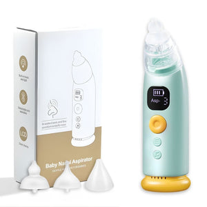 Újratölthető Elektromos Orrszívó – 3 Szívófej, Zene és LED Fény, Vízálló - BShopy