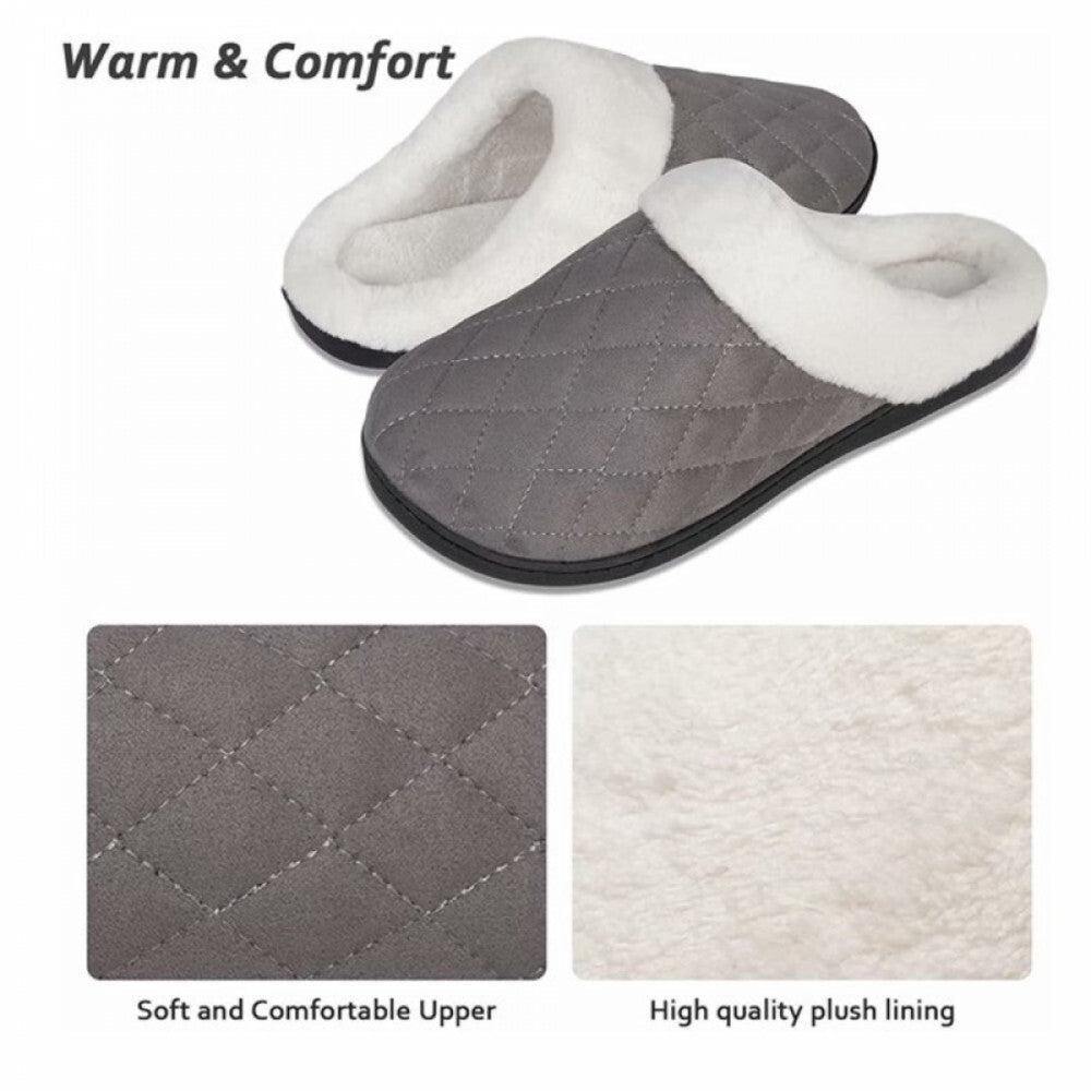 ULTRAIDEAS Memóriahabos Téli Női Mamusz 36–47 Méretben - Szürke - BShopy36 - 37 méretcsúszásgátló talpmemóriahabos mamuszX0012PW3LJ_1