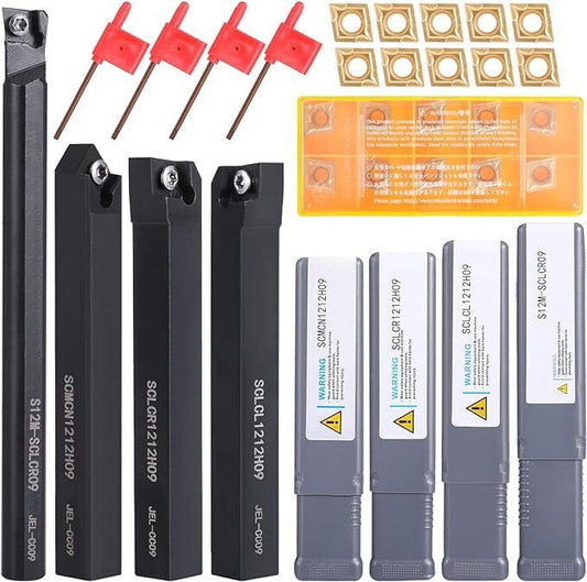 VerRich Esztergakés Készlet - 4 db - os, Acél Esztergálókés Szett - BShopy