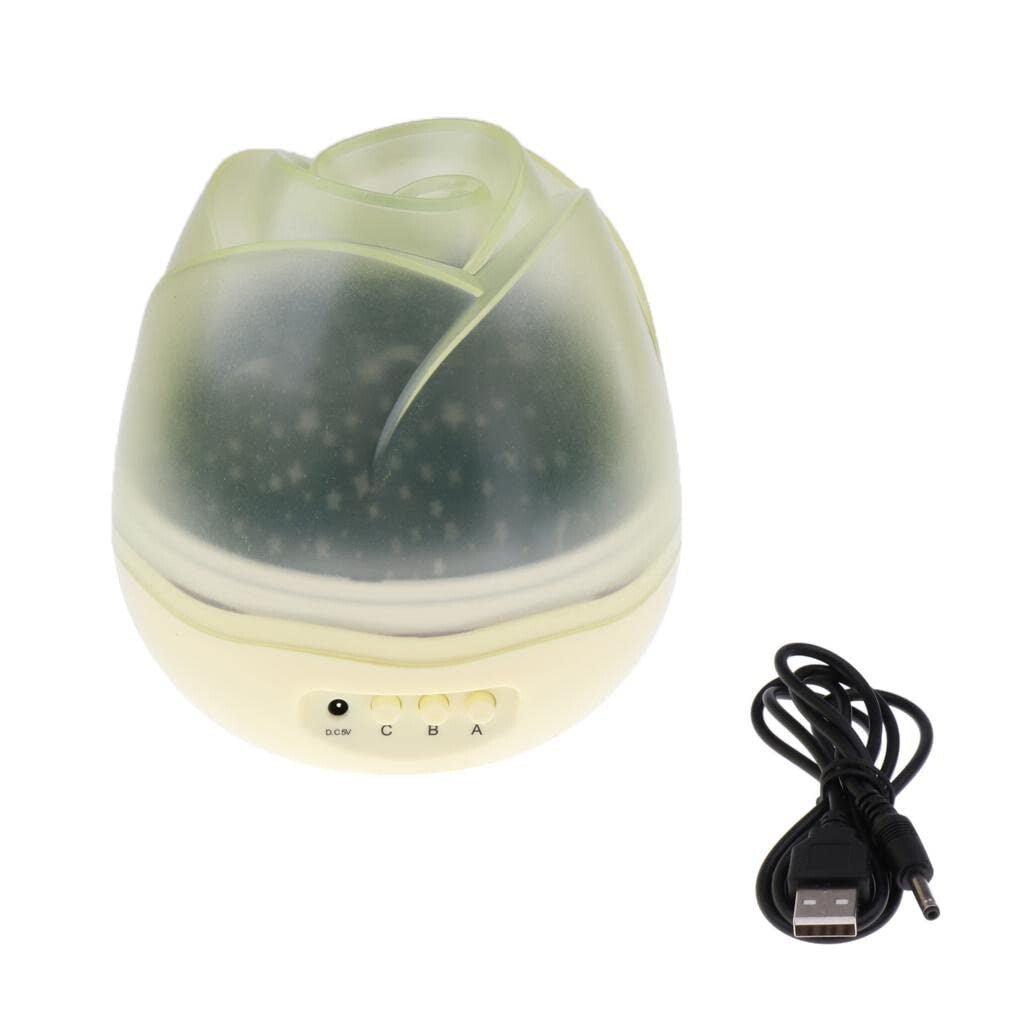 Virág Formájú Projektoros Forgó Éjszakai Lámpa Gyermekeknek - BShopybaba éjjeli fénygyermek lámpaLED éjszakai lámpaX000RV1B1H_2