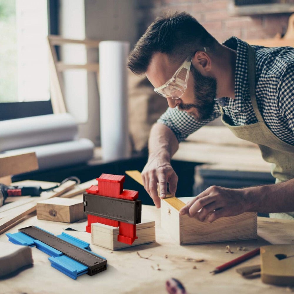 Willingood Kontúrvágó Sablon Piros - Precíz Mérőeszköz Barkácsoláshoz és DIY Projektekhez - BShopy