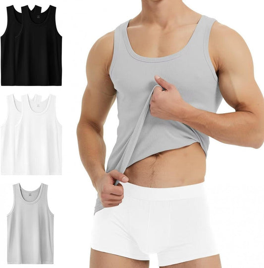 YouShow Férfi Sport Atléta,Trikó Szett M - es 5 db - os (Fehér,Fekete és Szürke) - BShopy