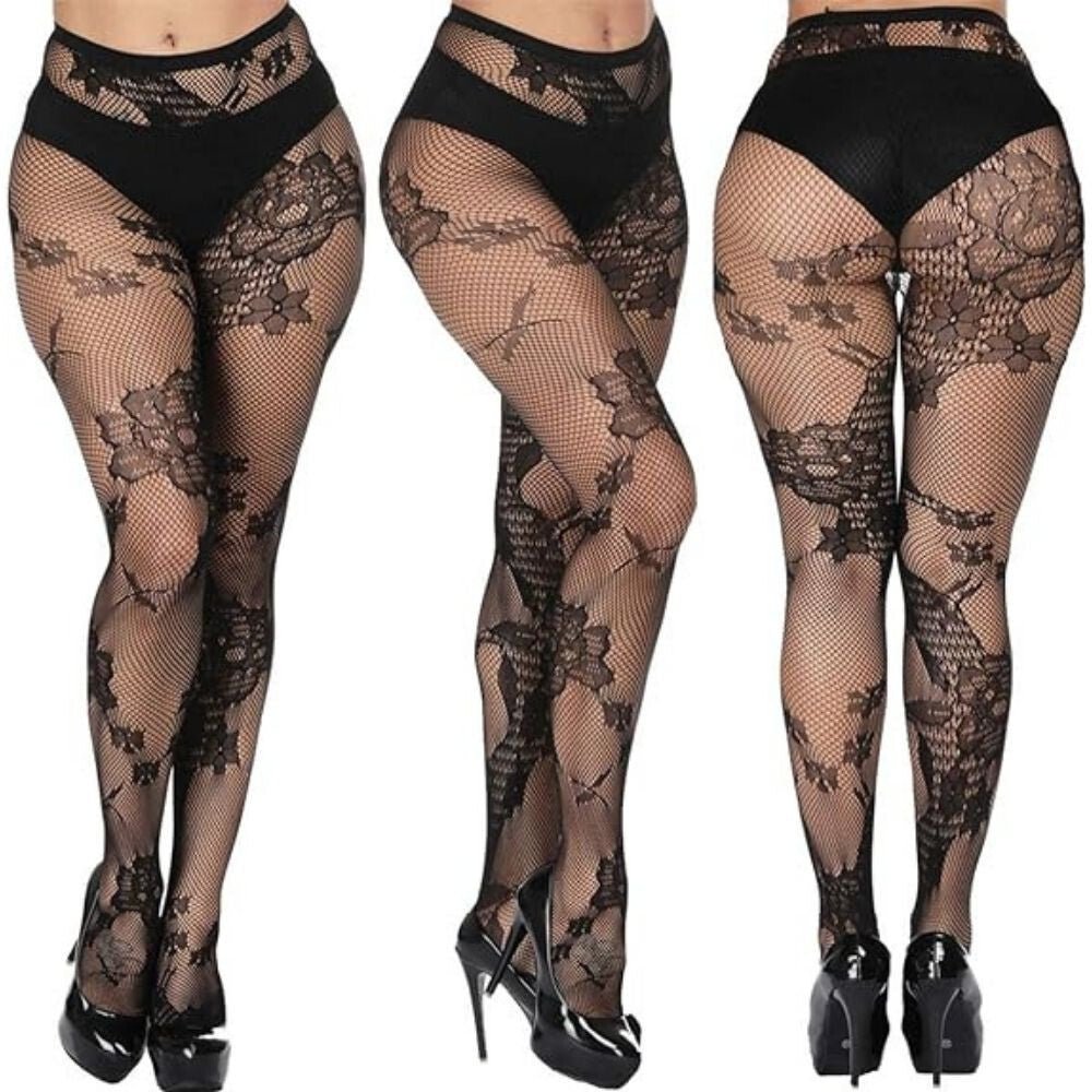 Yulaixuan Mintás Magas Derekú Harisnyanadrág Szett - 4 db, Egy Méret (155 - 175 cm, 40 - 70 kg) - BShopy