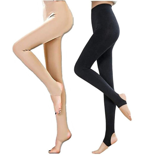 Yulaixuan Női Divatos Pamut Lábfej Nélküli Harisnya – 2 db - BShopy2 db - os női harisnyafekete harisnyaharisnya szettX0013SR2OX_0