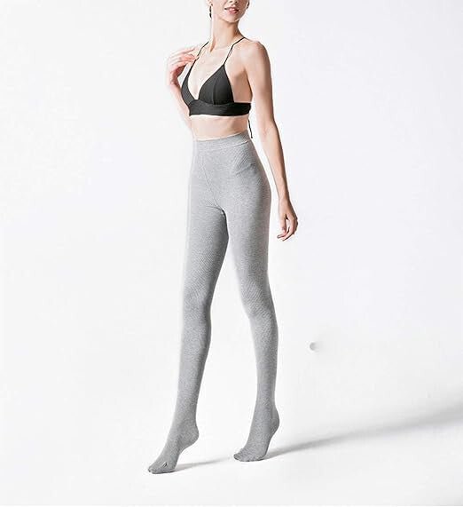 Yulaixuan Vastag Női Harisnyanadrág Szett - 2 db Meleg Szürke Téli Harisnya - BShopy