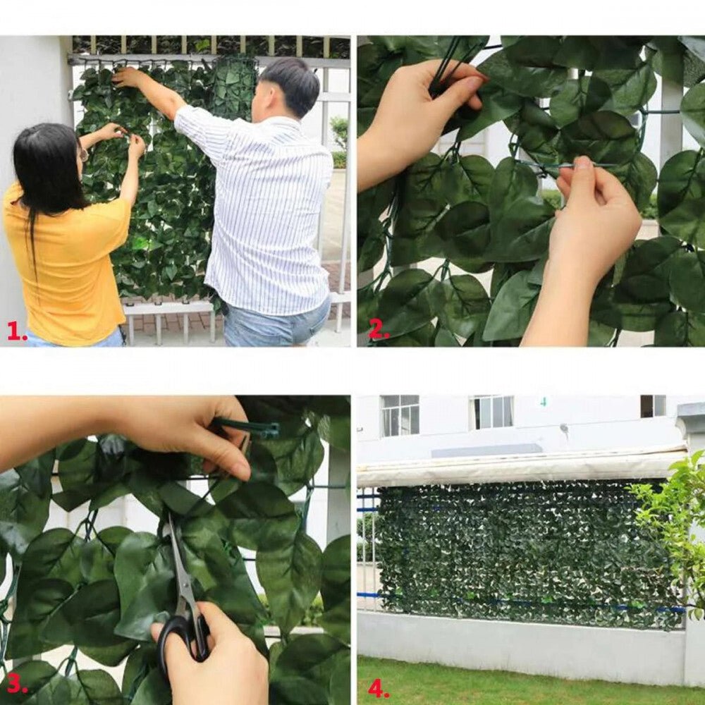 Zöld Mesterséges Borostyánlevél Növényfal 300x50cm - BShopyborostyánlevel díszdekor növényfal 300x50falra való műnövényG5572 - POA8630946_2