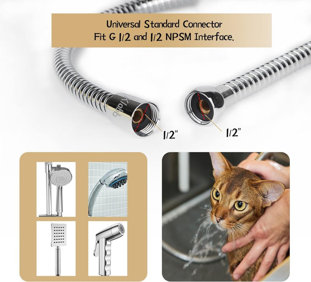 Zuhanycső 1,5 m – Univerzális, Tartós és Hajlékony Csere Cső Zuhanyfejhez - BShopy