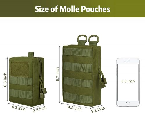 Molle taktické vojenské pouzdro S+L (khaki)