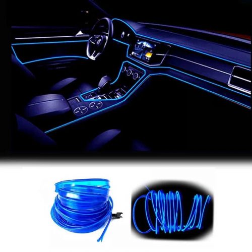 OneLED auto LED vlákno, řezací LED světlo, nabíjení zapalovače cigaret 3m (modré)