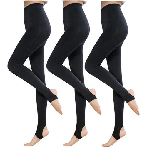 Yulaixuan Footless Tights 3 ks (černé)