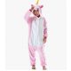 Onesie Zvířecí kostým Jednorožec 140 cm (růžový)