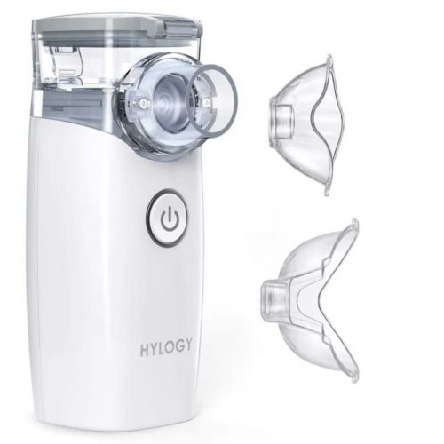 Hylogy NE-M01 přenosný inhalátor se 2 typy masek, USB nabíječkou, pro dospělé a děti