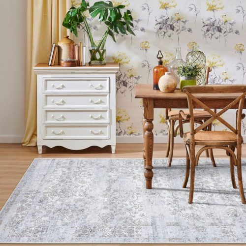 Taleta Barley Grey Floral Persian Style Indoor koberec 120x170cm