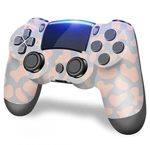 BPlay PS4 kompatibilní ovladač, dálkový ovladač s joystickem s duální vibrací, audio konektorem a nabíječkou (Camo)